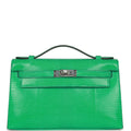 Hermes Mini Kelly Pochette Menthe Varanus Niloticus Lizard Palladium Hardware