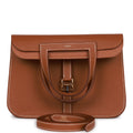 Hermes Halzan 25  Gold Clemence Gold Hardware