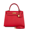 Hermes Kelly Sellier 25 Rouge Casaque Epsom Gold Hardware - Payment 1