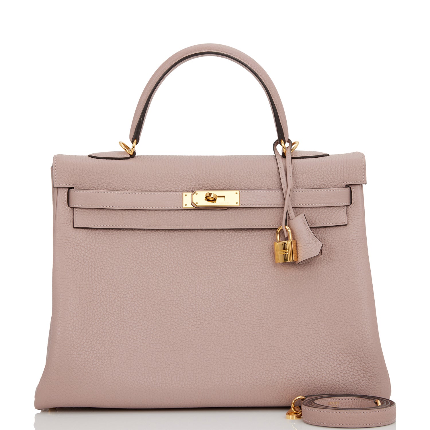 Pre-owned Hermes Kelly Retourne 32 Glycine Clemence Gold Hardware - Payment 3