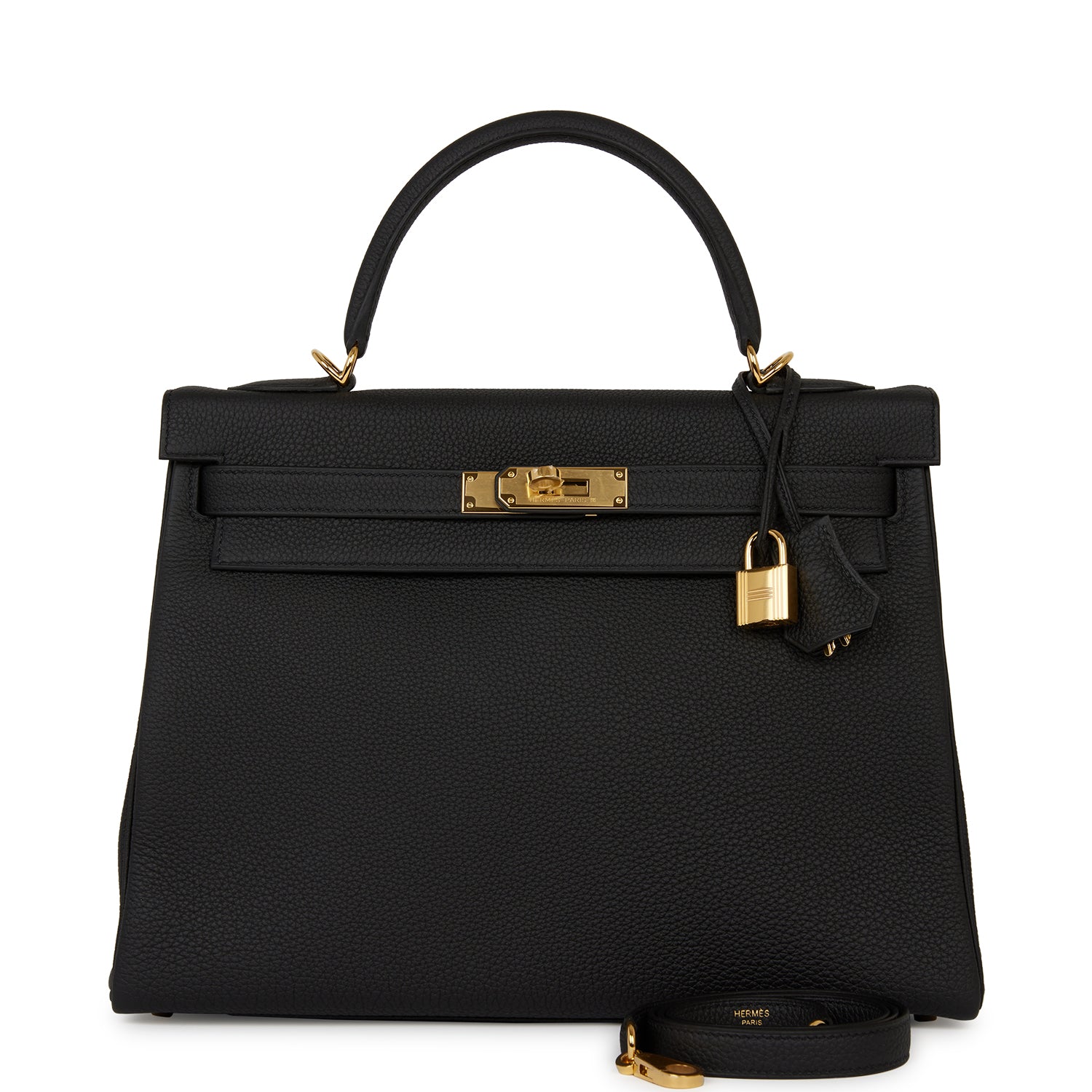 Hermes Kelly Retourne 32 Black Togo Gold Hardware (Payment 2)