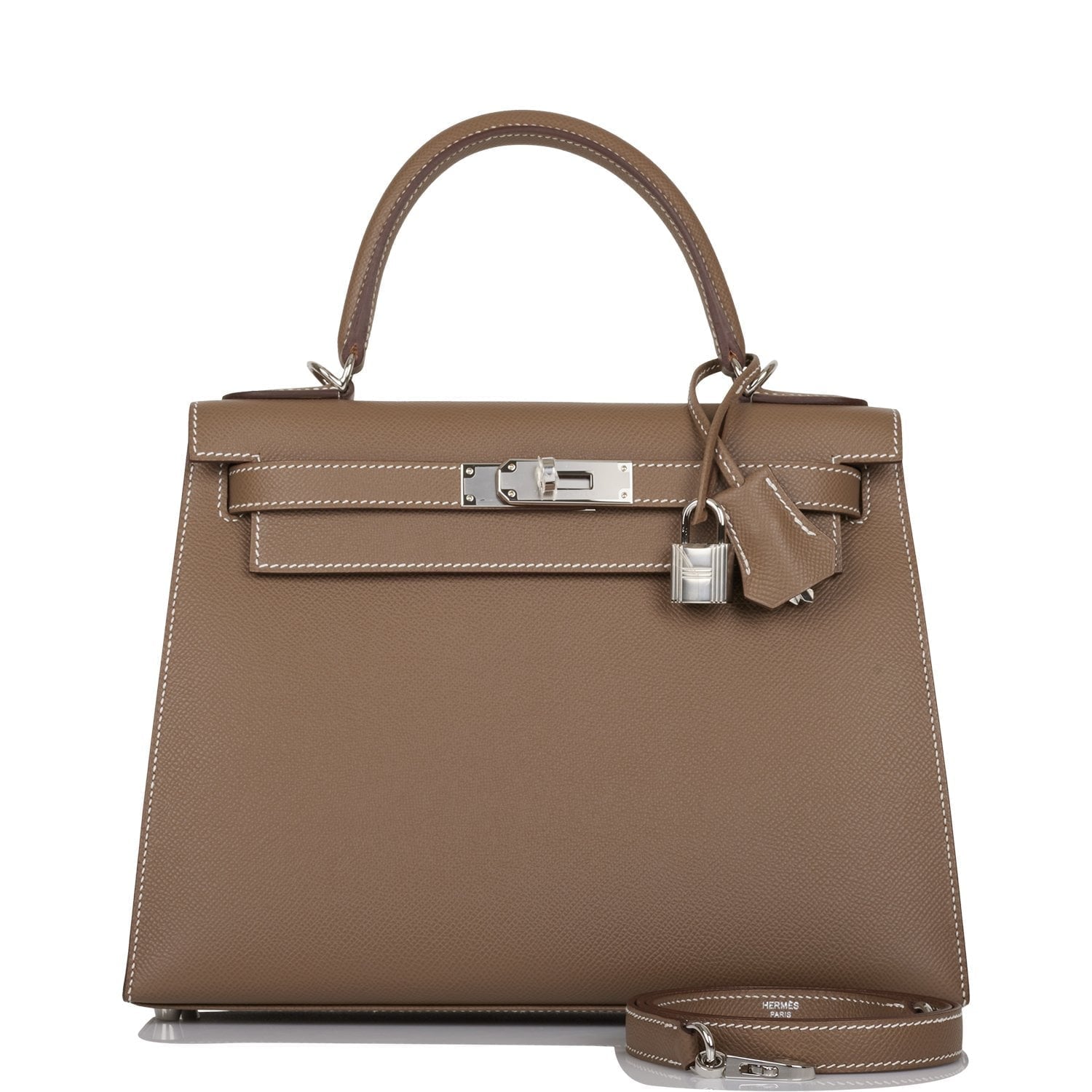 Hermes Kelly Sellier 28 Etoupe Epsom Palladium Hardware Payment 2 for PE