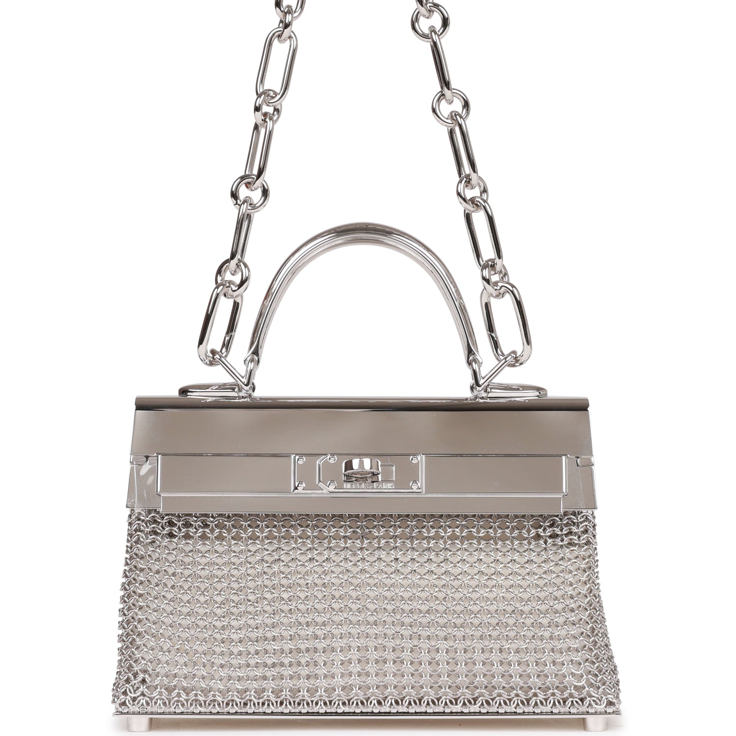 Herm√®s Kellymorphose Kelly Sac Bijou Chaine Sterling Silver