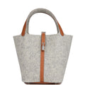 Hermes Picotin Lock 22 Gris Clair Feutre and Barenia Palladium Hardware