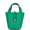 Hermes Picotin 18 Vert Jade Clemence Gold Hardware