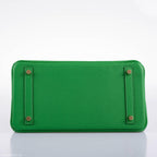 Hermès Birkin 25 Bambou (Bamboo) Green Togo with Gold Hardware - 2020, Y