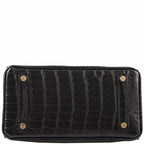 Hermès Birkin 25 Black Matte Alligator Gold Hardware