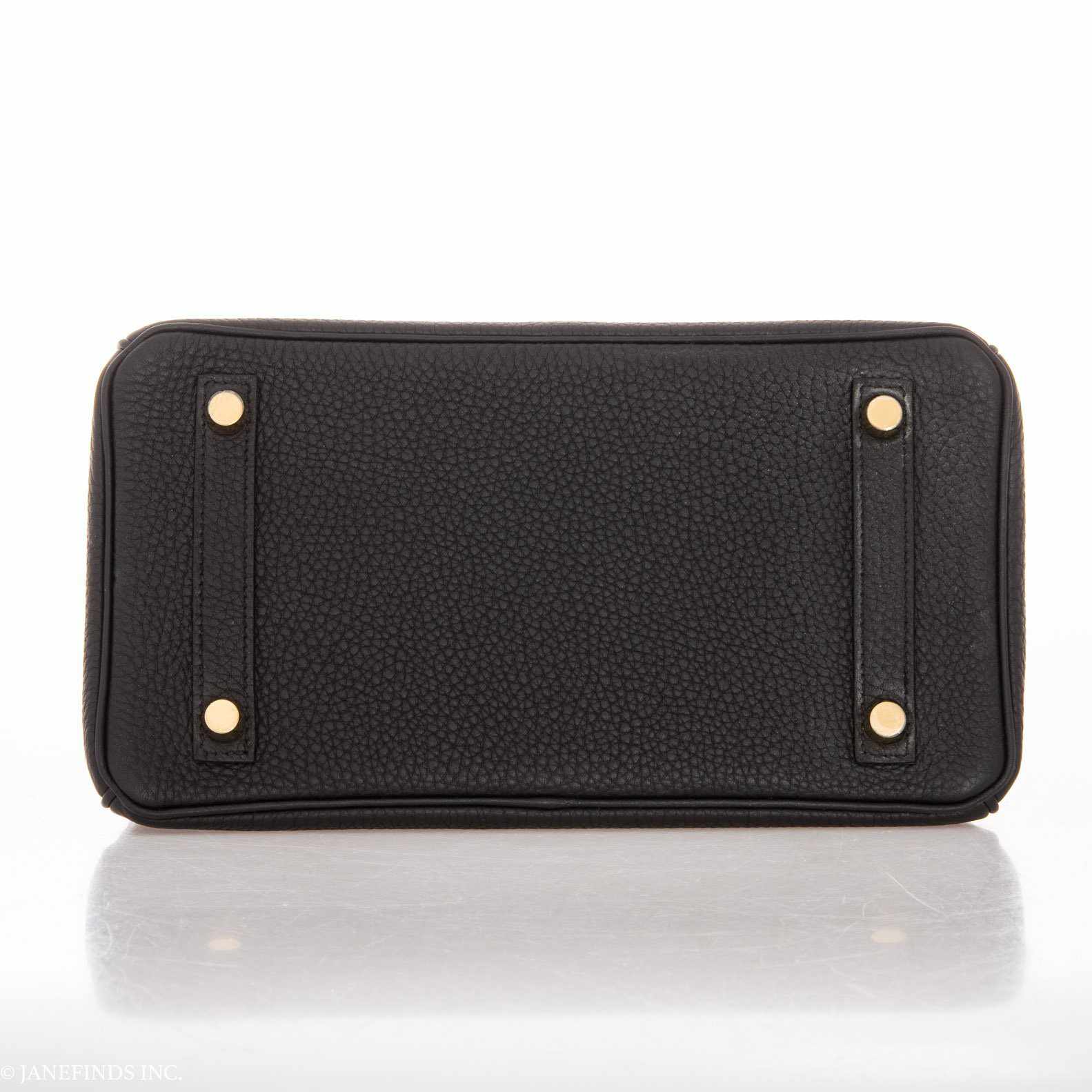 Hermès Birkin 25 Black Togo Gold Hardware