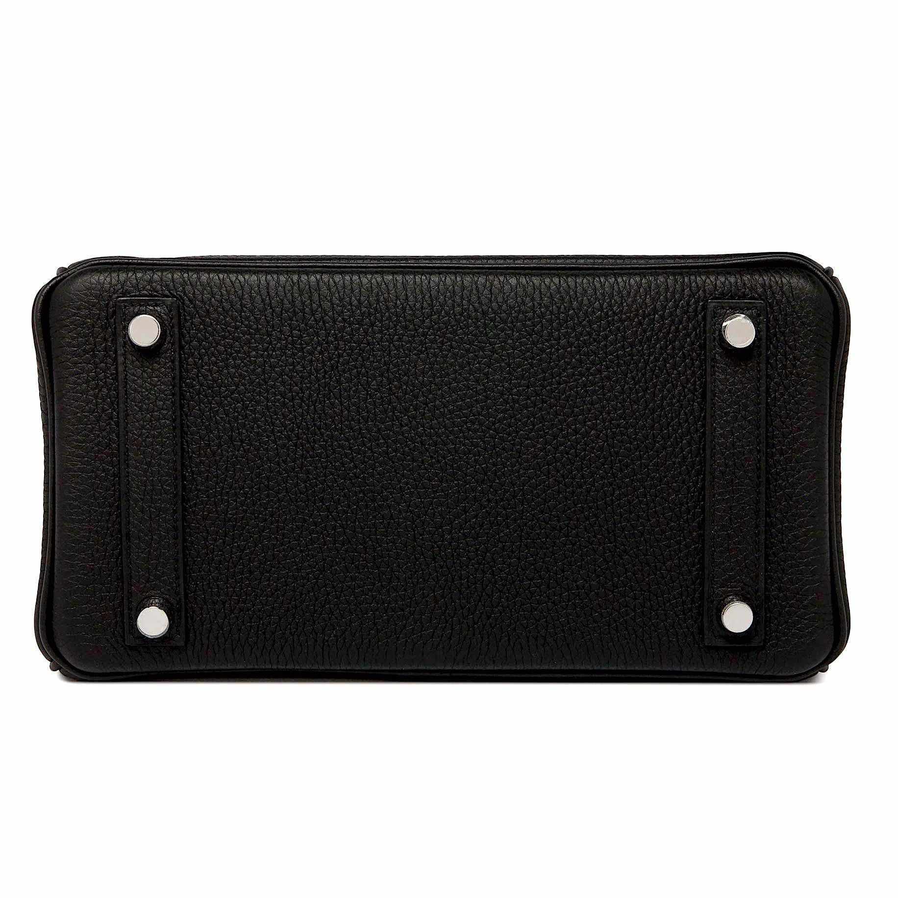 Hermès Birkin 25 Black Togo Palladium Hardware