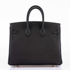 Hermès Birkin 25 Black Togo Palladium Hardware
