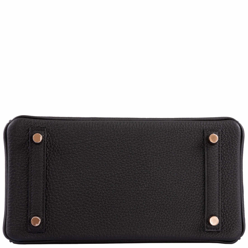 Hermès Birkin 25 Black Togo leather Rose Gold Hardware - 2021, Z