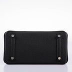 Hermès Birkin 25 Black Togo with Palladium Hardware - 2021, Z