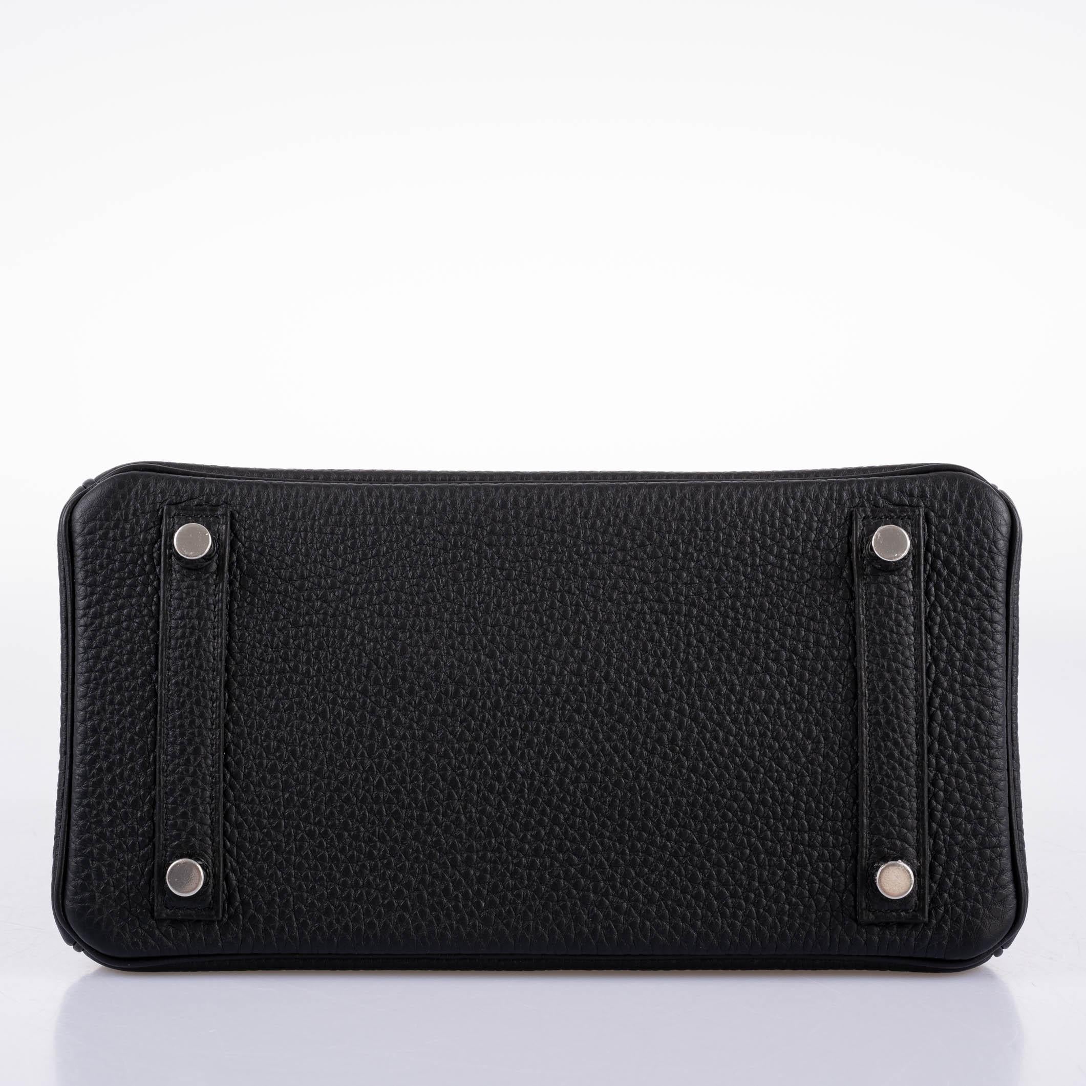 Hermès Birkin 25 Black Togo with Palladium Hardware - 2021, Z