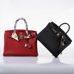 Hermès Birkin 25 Black Togo with Palladium Hardware - 2021, Z
