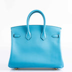 Hermès Birkin 25 Bleu Bleu du Nord Swift Gold Hardware