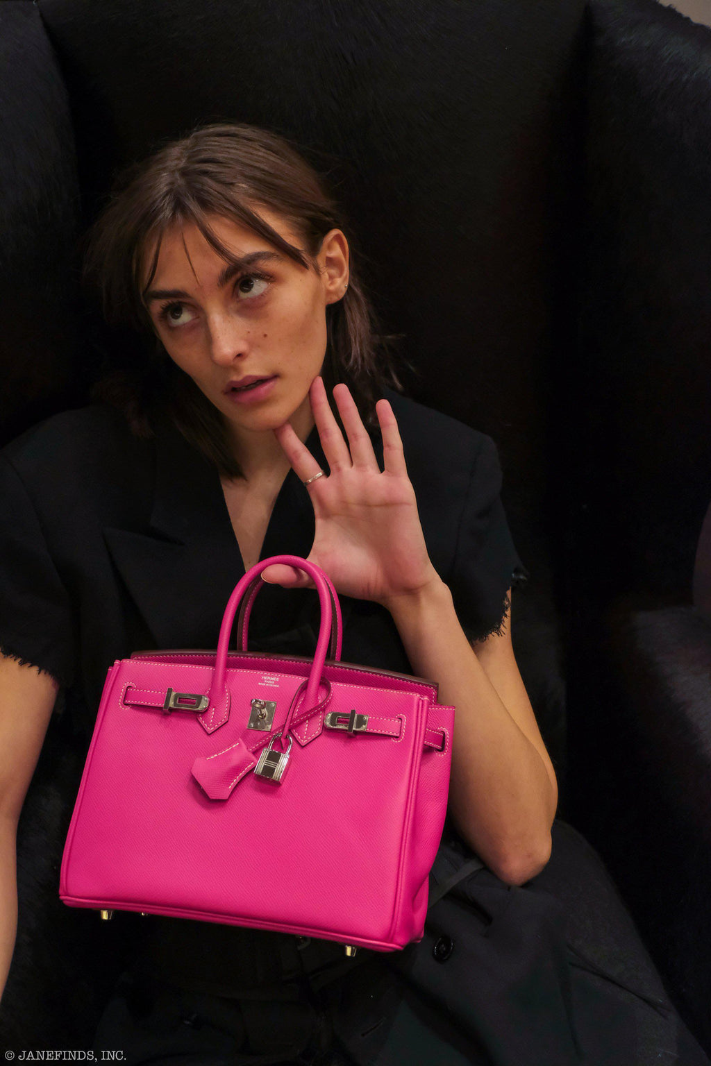 Hermès Birkin 25 Candy Collection Rose Tyrien Epsom Palladium Hardware - Q, Square
