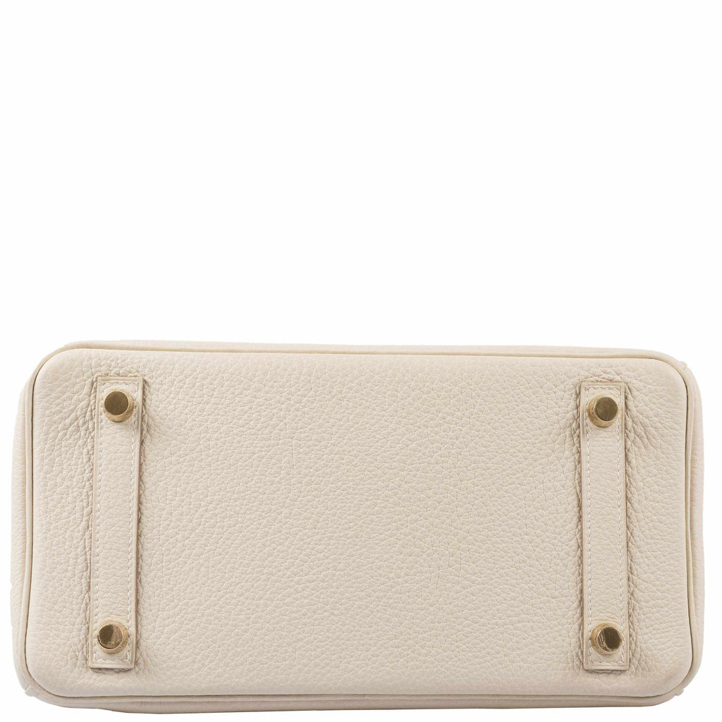 Hermès Birkin 25 Craie Togo Gold Hardware