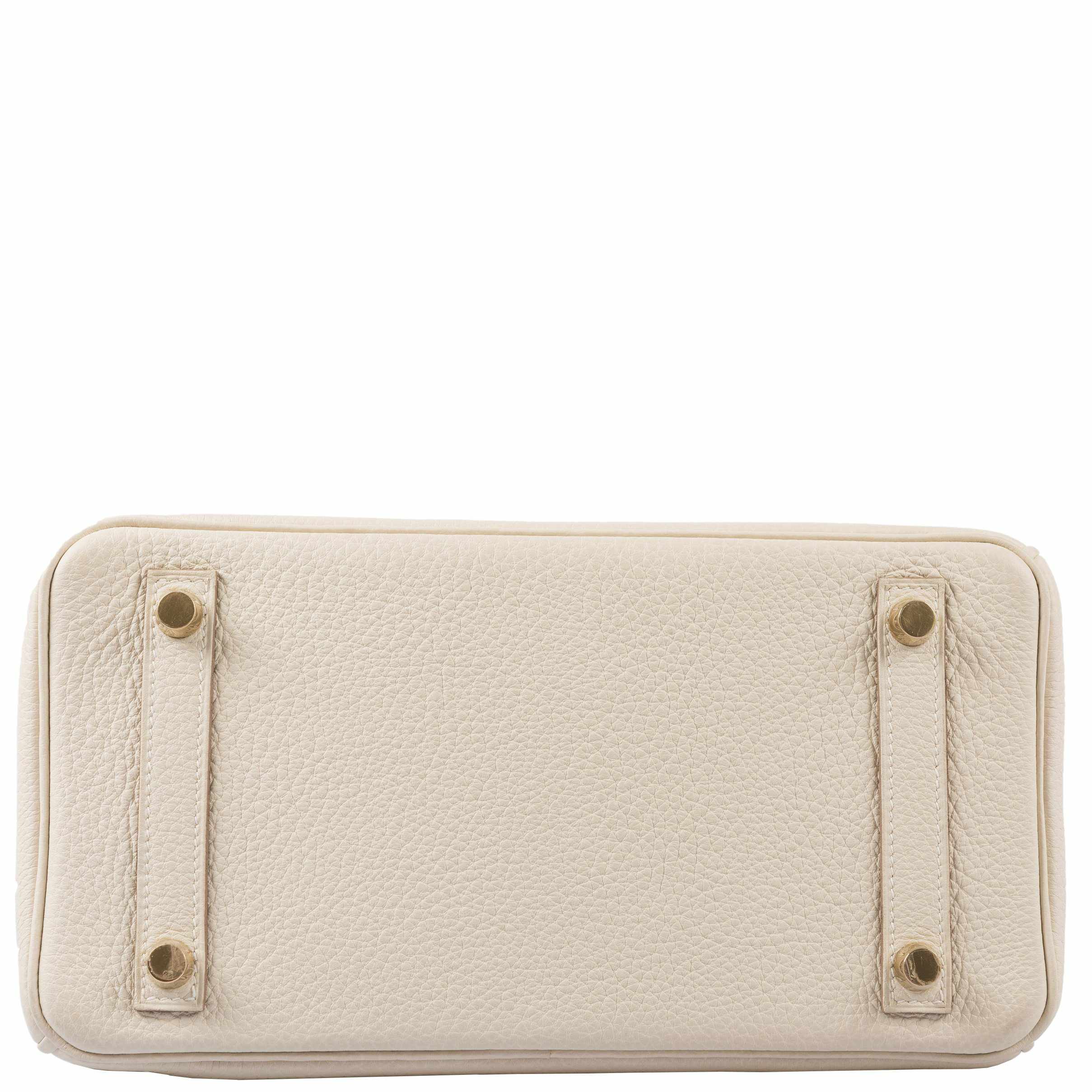Hermès Birkin 25 Craie Togo Gold Hardware