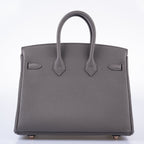 Hermès Birkin 25 Etain Togo with Rose Gold Hardware