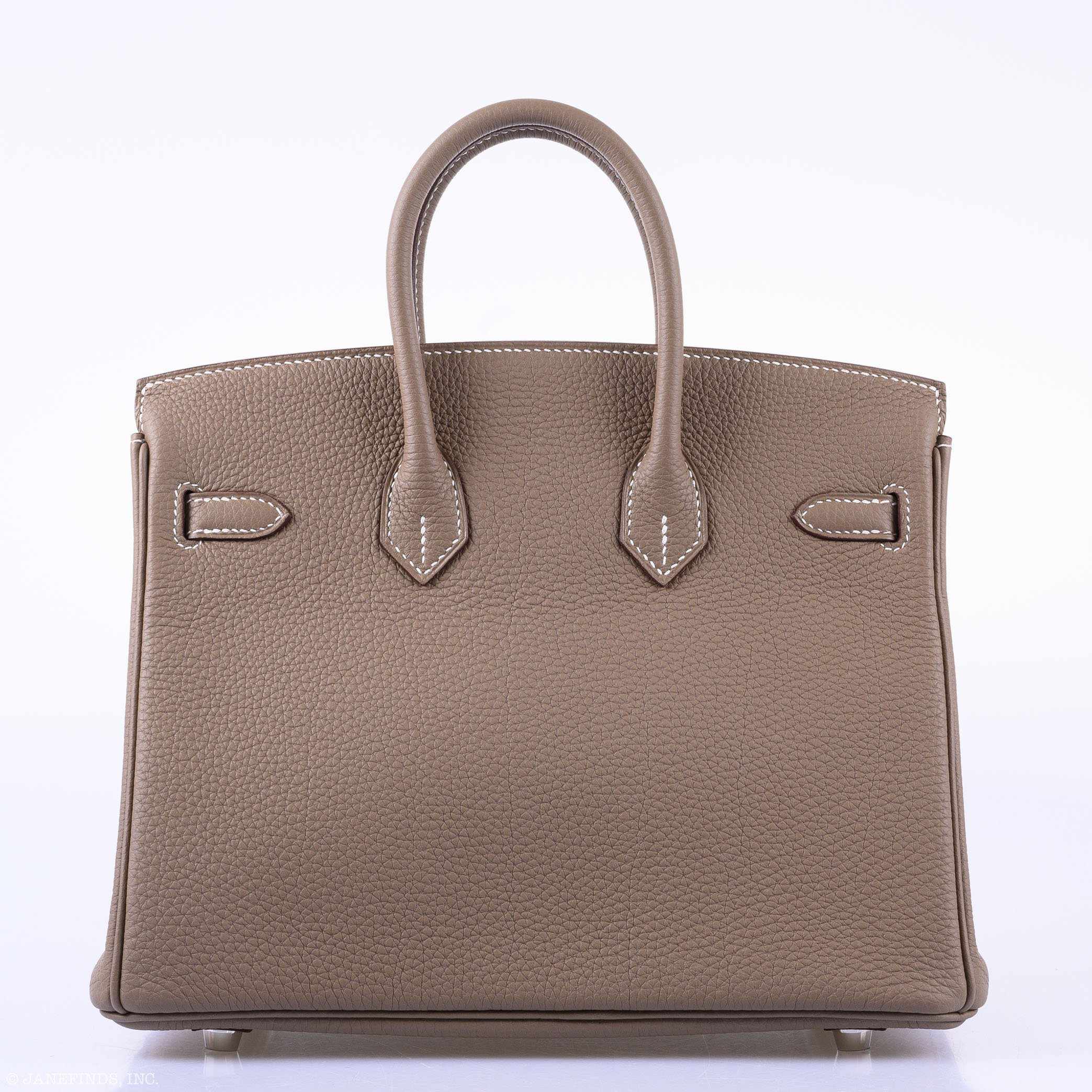 Hermès Birkin 25 Etoupe Togo Palladium Hardware - 2019, D