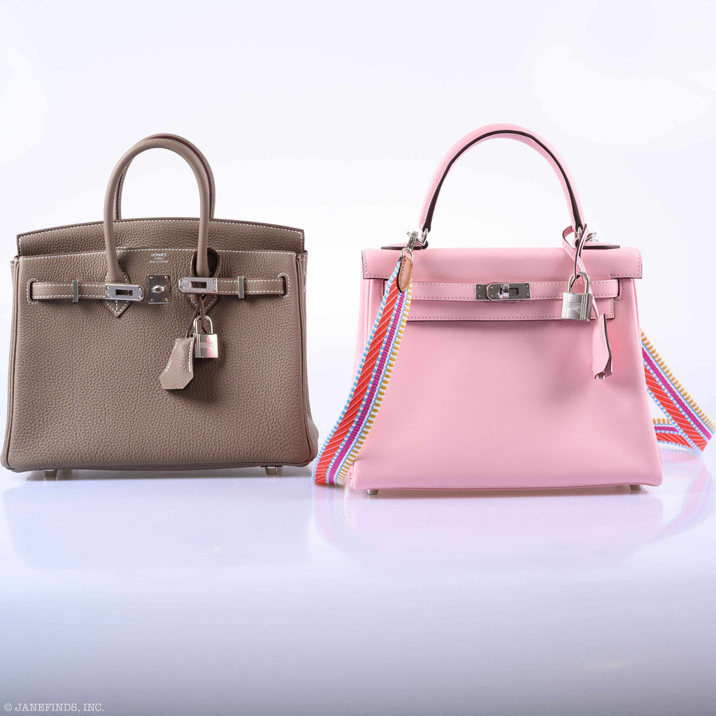 Hermès Birkin 25 Etoupe Togo Palladium Hardware - 2019, D