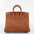 Hermès Birkin 25 Gold Taurillon Novillo Palladium Hardware