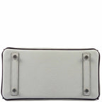 Hermès Birkin 25 HSS Bi-Color Gris Perle and Raisin Chevre Brushed Palladium Hardware - Special Edition