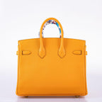 Hermès Birkin 25 HSS Jaune d'Or Epsom Gold Hardware - 2020, Y
