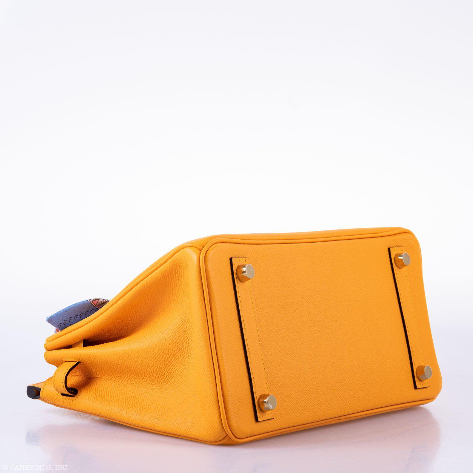 Hermès Birkin 25 HSS Jaune d'Or Epsom Gold Hardware - 2020, Y