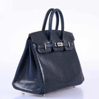Hermès Birkin 25 Indigo Lizard Palladium Hardware - 2019