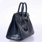 Hermès Birkin 25 Indigo Lizard Palladium Hardware - 2019