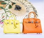 Hermès Birkin 25 Lime Yellow Matte Alligator Palladium Hardware