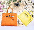 Hermès Birkin 25 Lime Yellow Matte Alligator Palladium Hardware
