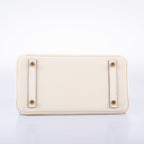 Hermès Birkin 25 Nata Swift leather Gold Hardware - 2021, Z
