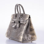 Hermès Birkin 25 Ombre Lizard Palladium Hardware