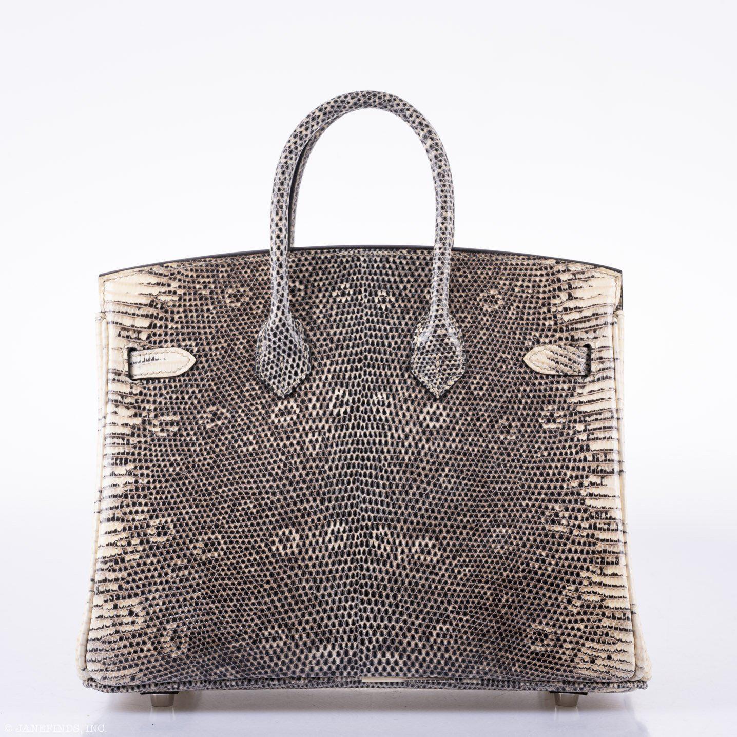 Hermès Birkin 25 Ombre Lizard Palladium Hardware