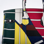 Hermès Birkin 25 "One Two Three And Away We Go!" Limited Edition By Nigel Peak Multicolor Swift Leather - 2018, C