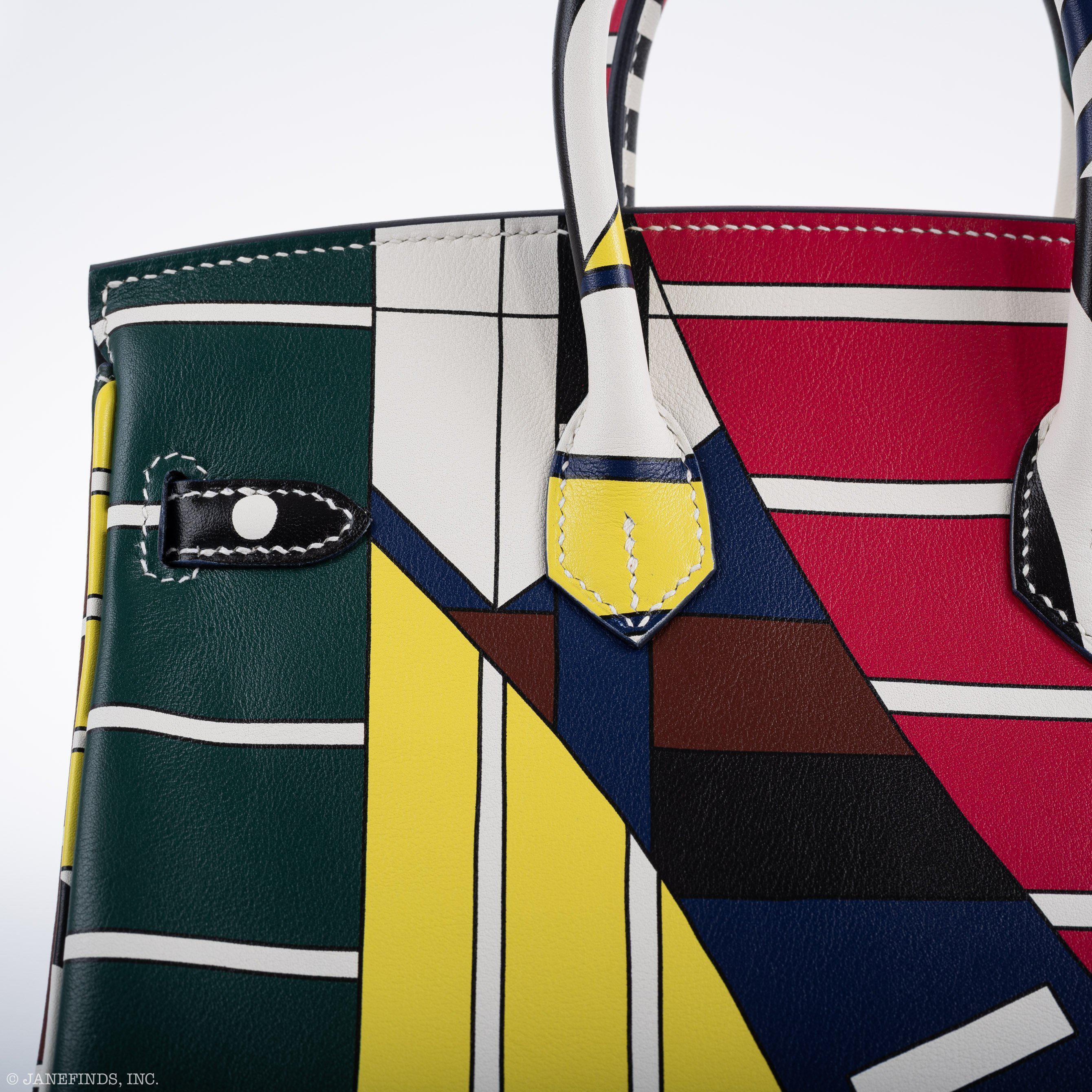 Hermès Birkin 25 "One Two Three And Away We Go!" Limited Edition By Nigel Peak Multicolor Swift Leather - 2018, C