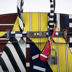 Hermès Birkin 25 "One Two Three And Away We Go!" Limited Edition By Nigel Peak Multicolor Swift Leather - 2018, C