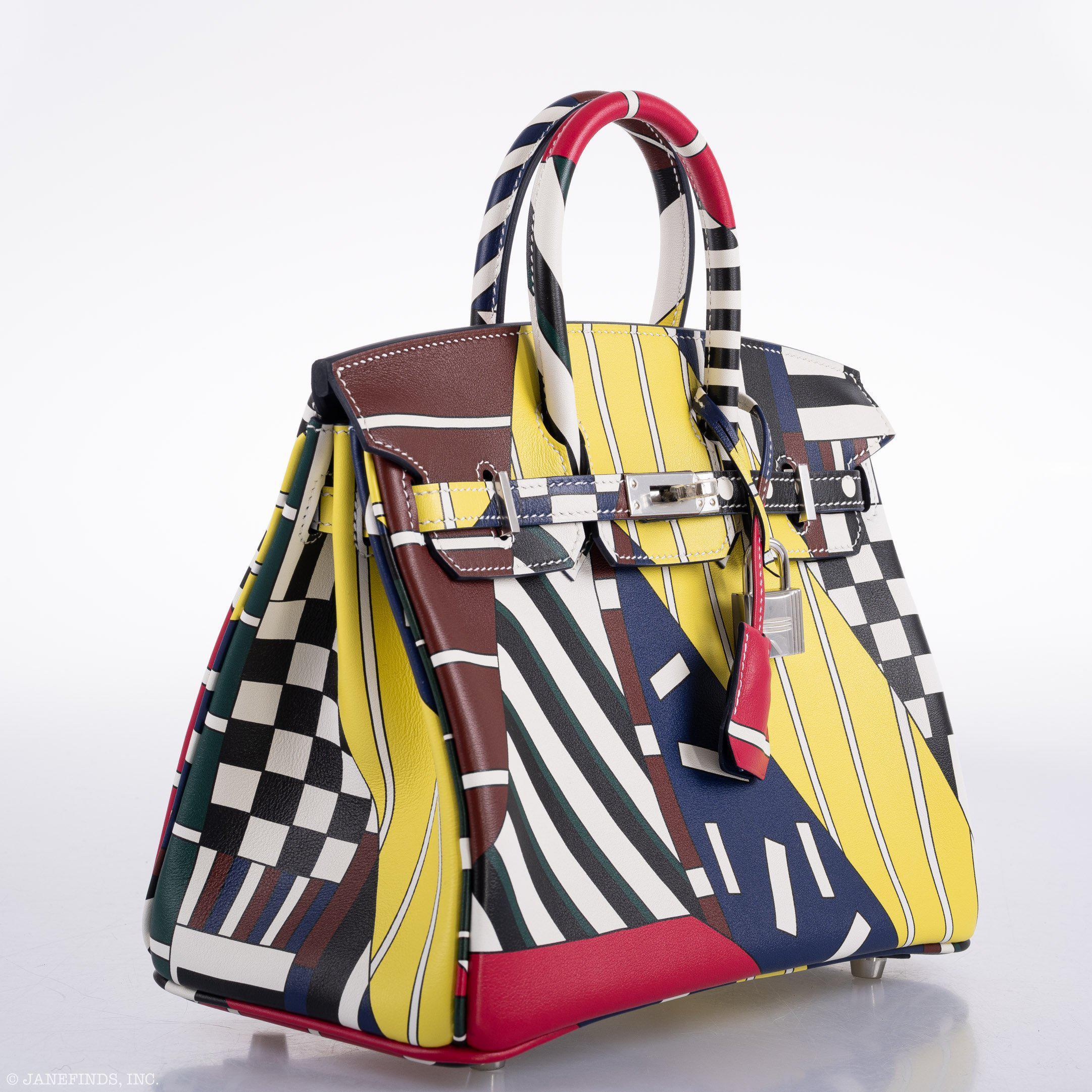 Hermès Birkin 25 "One Two Three And Away We Go!" Limited Edition By Nigel Peak Multicolor Swift Leather - 2018, C