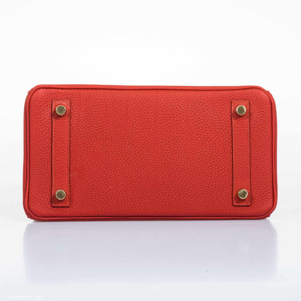 Hermès Birkin 25 Red Vermillion Togo Gold Hardware
