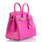 Hermès Birkin 25 Rose Shocking Matte Alligator Palladium Hardware- 2020,Y