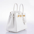 Hermès Birkin 25 White Epsom with Gold Hardware - 2013, Q Square