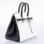 Hermès HSS Birkin 25 Black and White Togo with Palladium Hardware - 2018, C
