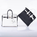 Hermès HSS Birkin 25 Black and White Togo with Palladium Hardware - 2018, C