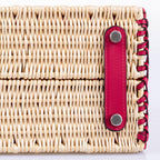 Hermès Picnic Birkin 25 Osier Wicker & Framboise Swift with Palladium Hardware - 2021, Z