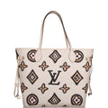 Louis Vuitton Cream Wild At Heart Giant Monogram Neverfull MM