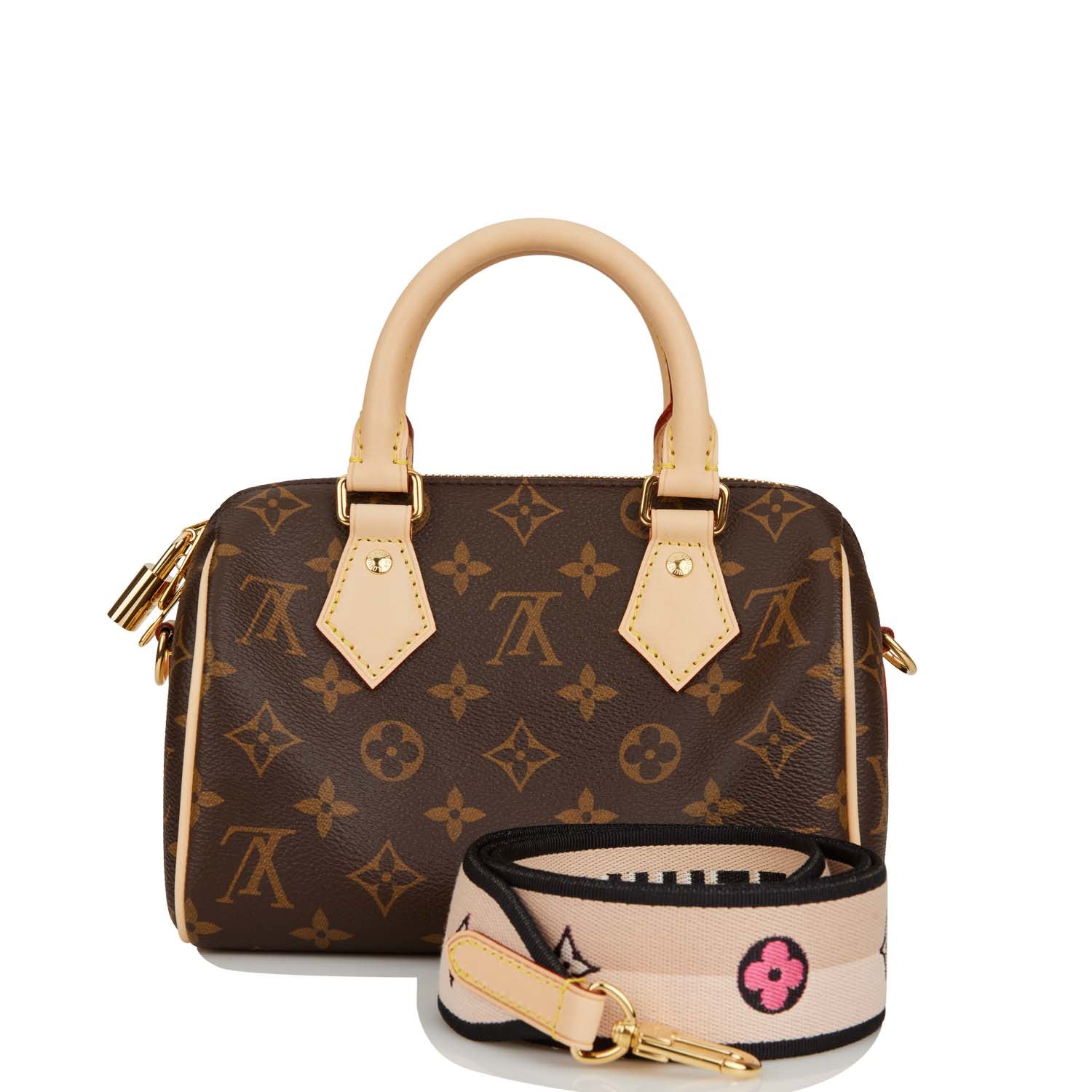 Louis Vuitton Monogram Speedy Bandouliere 20 Black