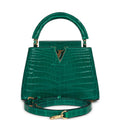 Louis Vuitton Mini Capucine Aquamarine Crocodile Gold Hardware