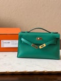 Hermes Kelly Pochette Vert Vertigo Swift Gold Hardware- Payment 1